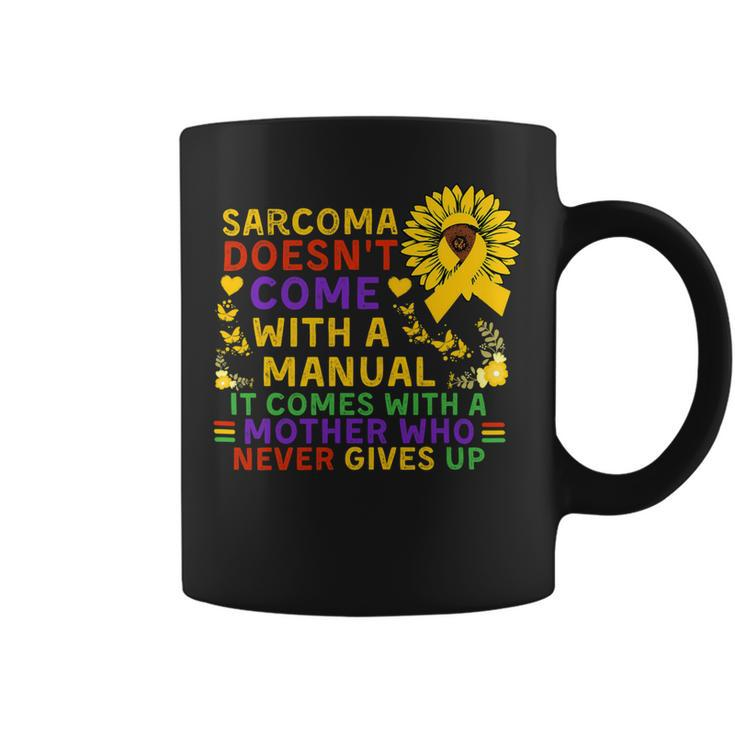 Funny Sarcoma Mother Quote Sunflower With Butterflies Coffee Mug