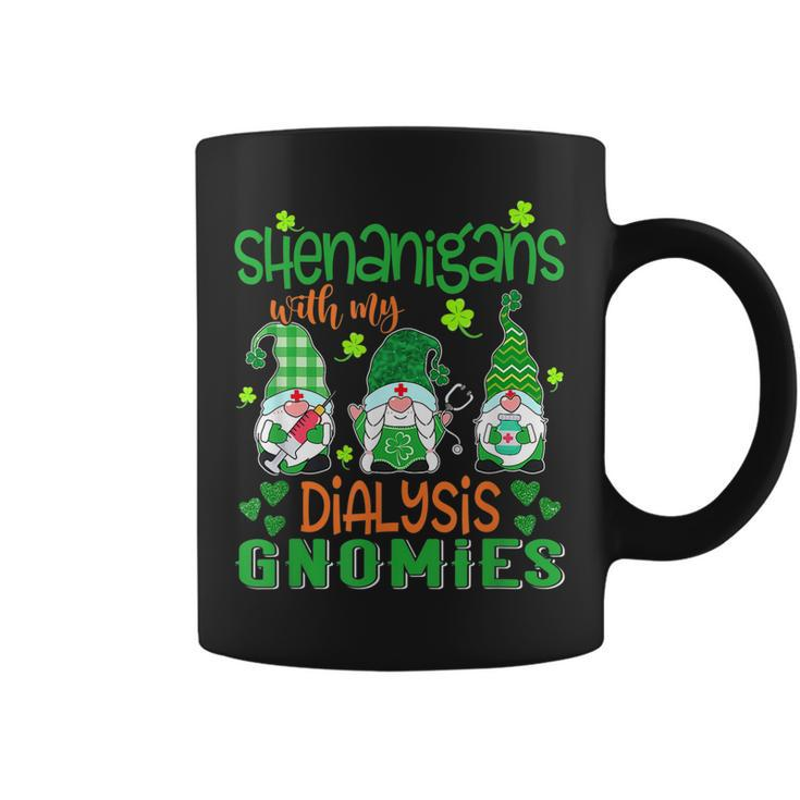 Funny Shenanigans Dialysis Gnomies St Patricks Day Nurse  Coffee Mug