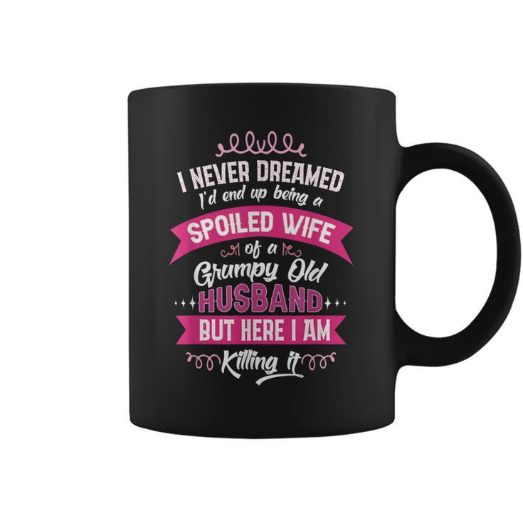 Funny Spoiled Wife Of Grumpy Old Husband Gift From Spouse  Coffee Mug