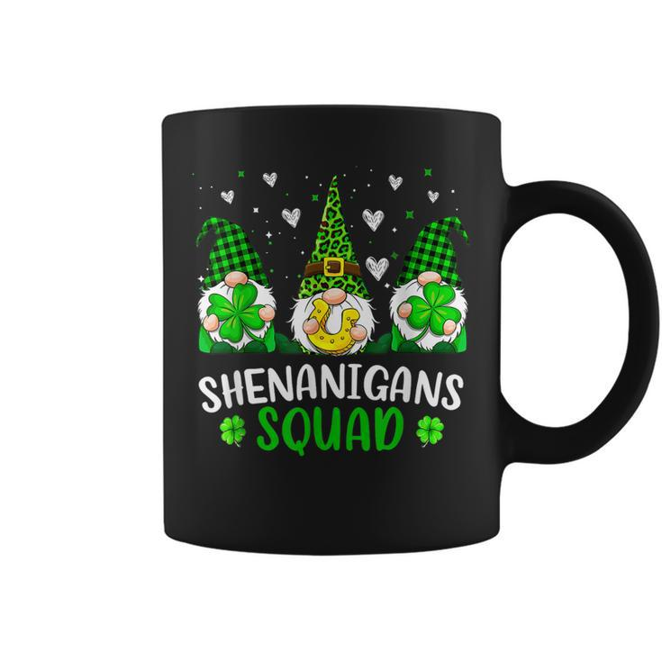 Funny Time For Shenanigans Squad St Patricks Day Gnomes Coffee Mug