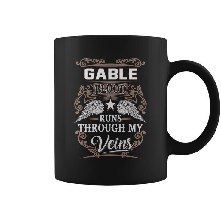 Gable Name  - Gable Blood Runs Through My V Coffee Mug
