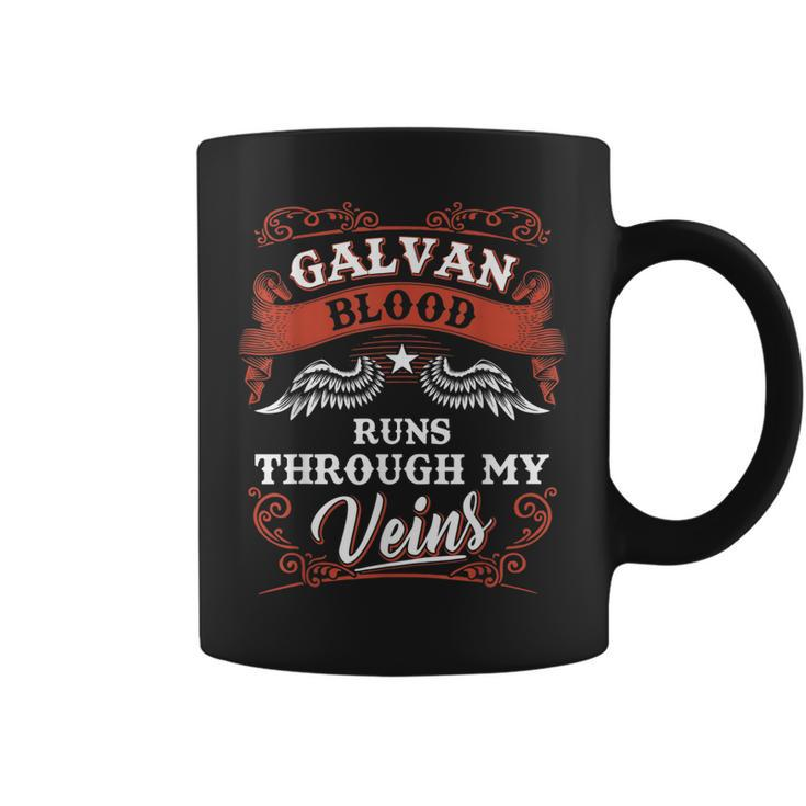 Galvan Blood Runs Through My Veins Family Christmas  Coffee Mug