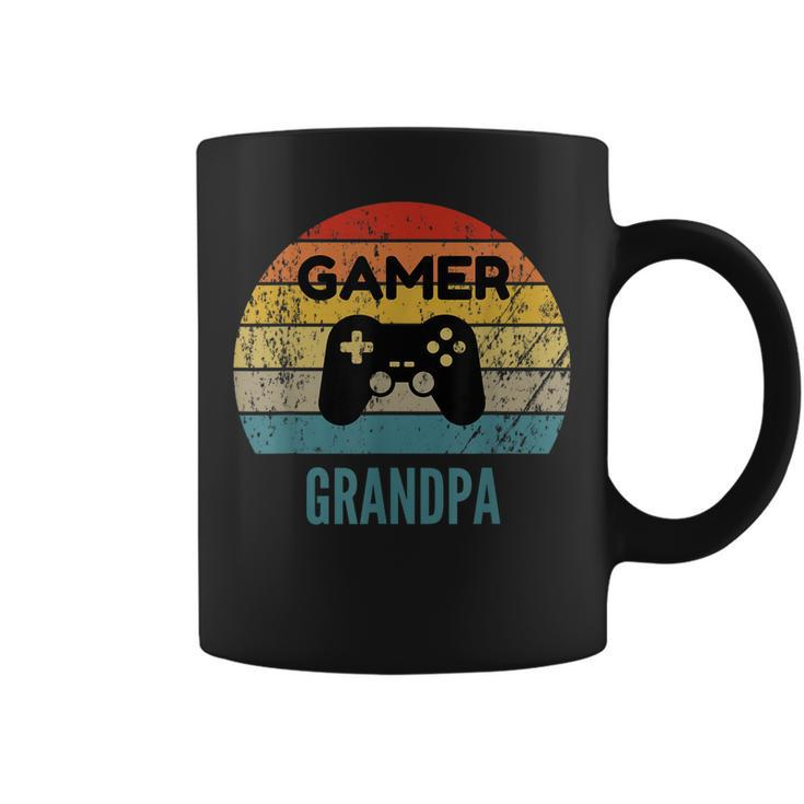 Gamer Grandpa Vintage 60S 70S Console Controller Graphic Coffee Mug