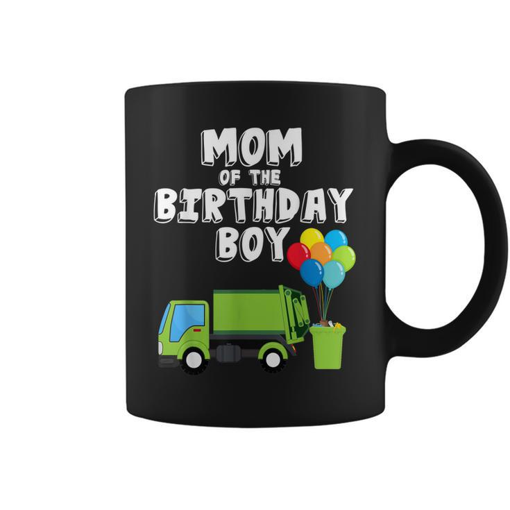 Garbage Truck Mom Birthday Boy Balloons Birthday Party  Coffee Mug
