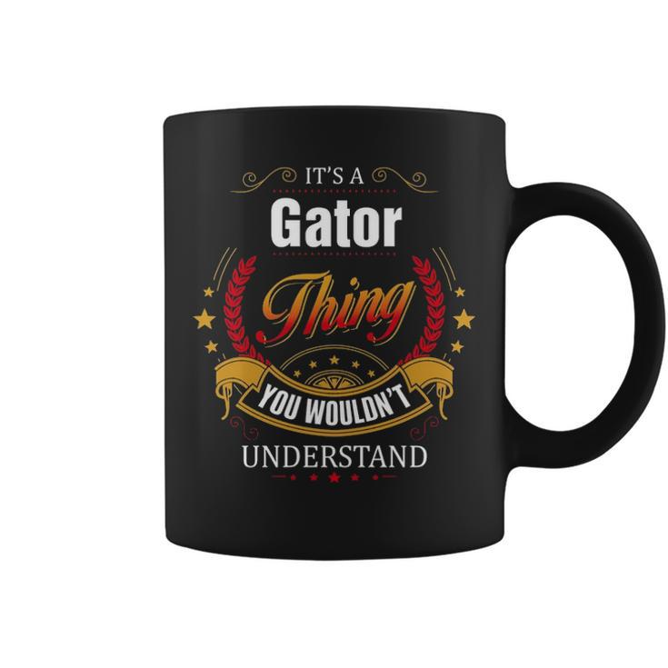 Gator  Family Crest Gator  Gator Clothing Gator T Gator T Gifts For The Gator  Coffee Mug
