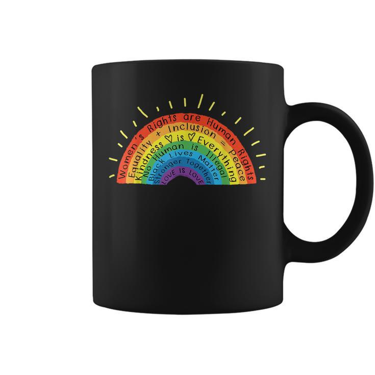 Gay Pride Human Rights Black Lives Matter Love Is Love  Coffee Mug