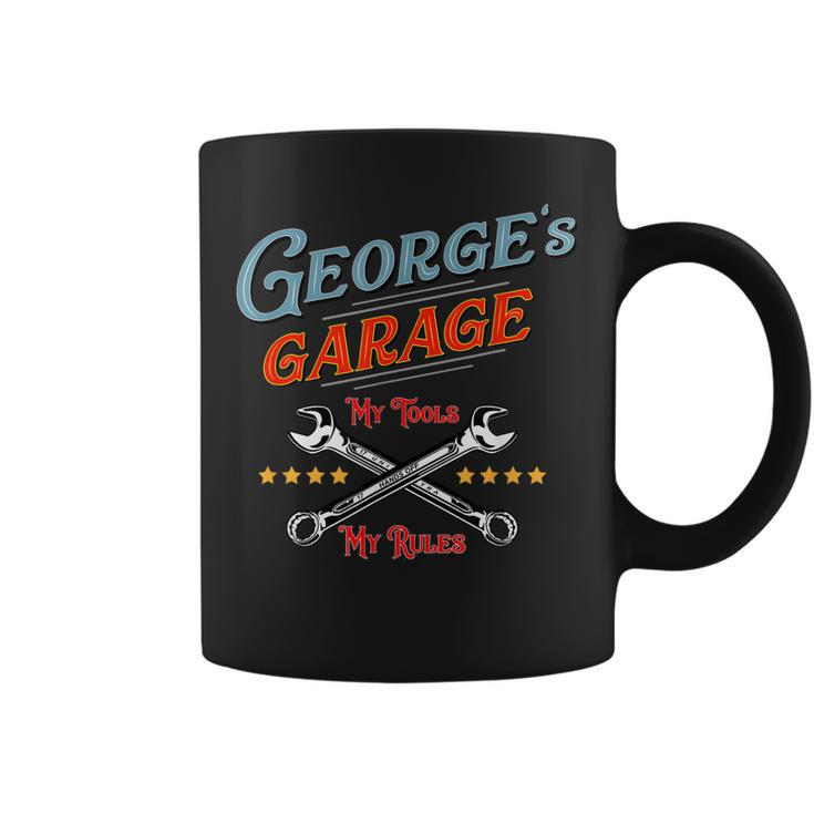 Georges Garage Fun  For Men Boys Mechanic Gift Coffee Mug