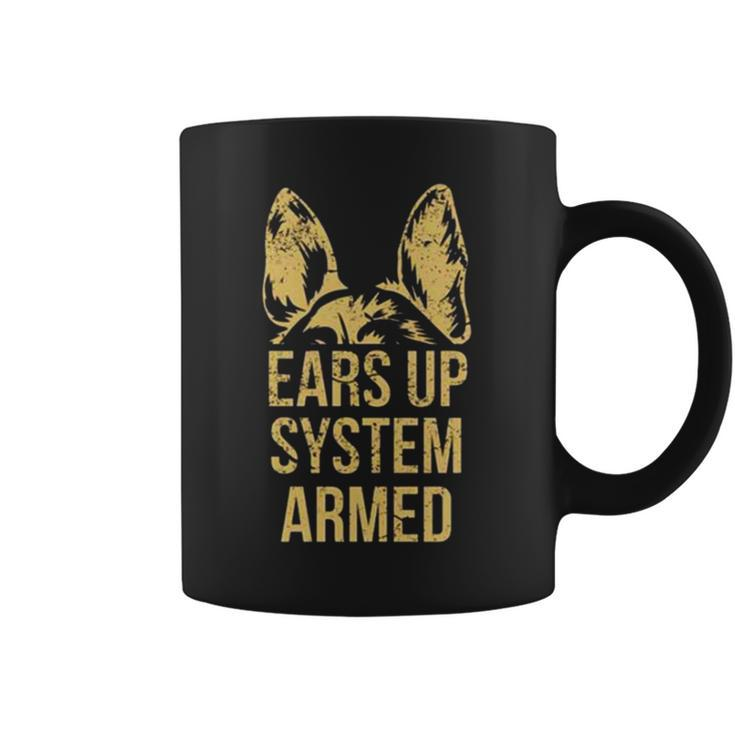 German Shepherd Ears Up System Armed V2 Coffee Mug