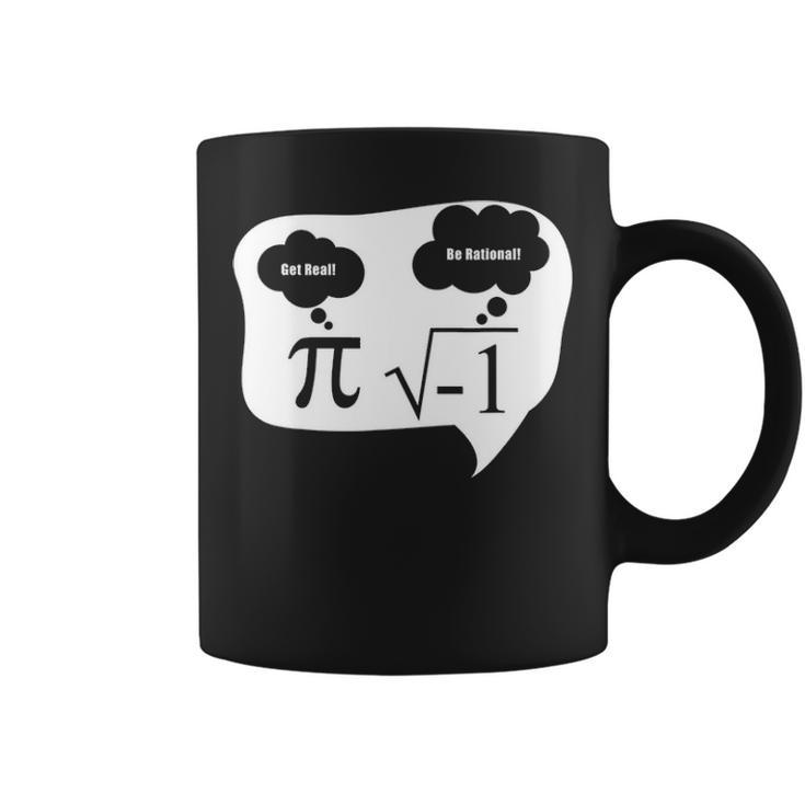 Get Real Be Rational Pi Root Nerd Geek Funny Math Fun Design Coffee Mug ...