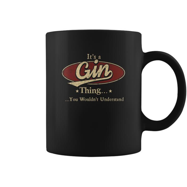 Gin Name Gin Family Name Crest  Coffee Mug