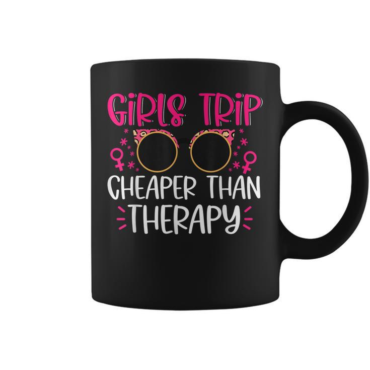 Girls Trip Cheaper Than A Therapy Funny Bachelorette Party  Coffee Mug