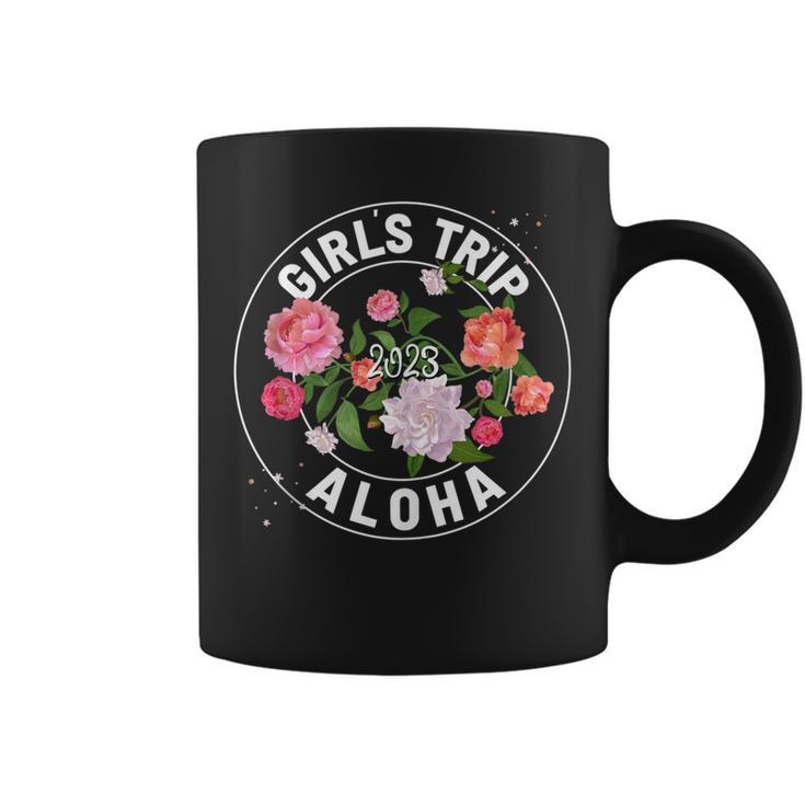 Girls Trip Hawaii Aloha 2023 Women Vacation Birthday Squad  Coffee Mug