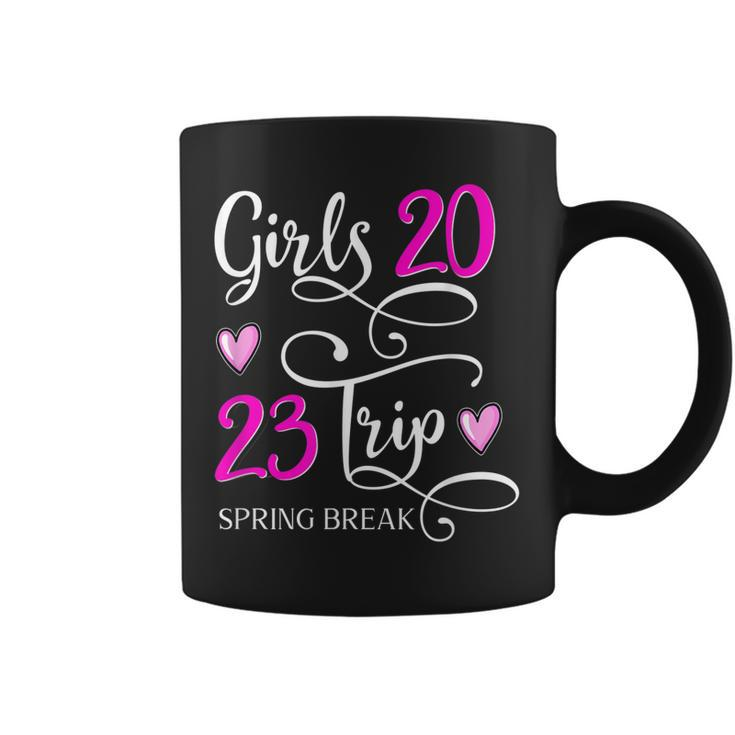 Girls Trip Spring Break 2023 Vacation Matching Group  Coffee Mug