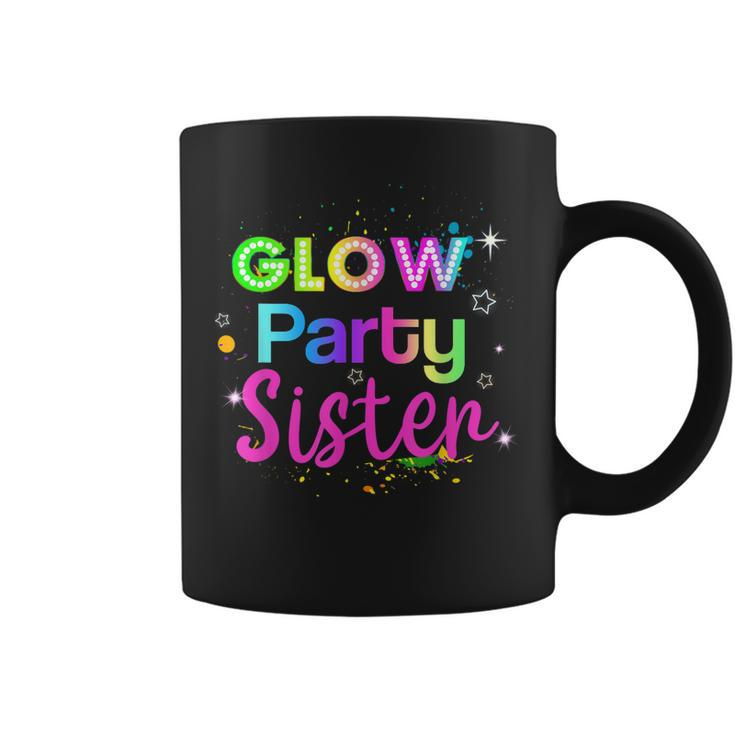 Glow Party Squad Sister Paint Splatter Glow Party Matching Coffee Mug