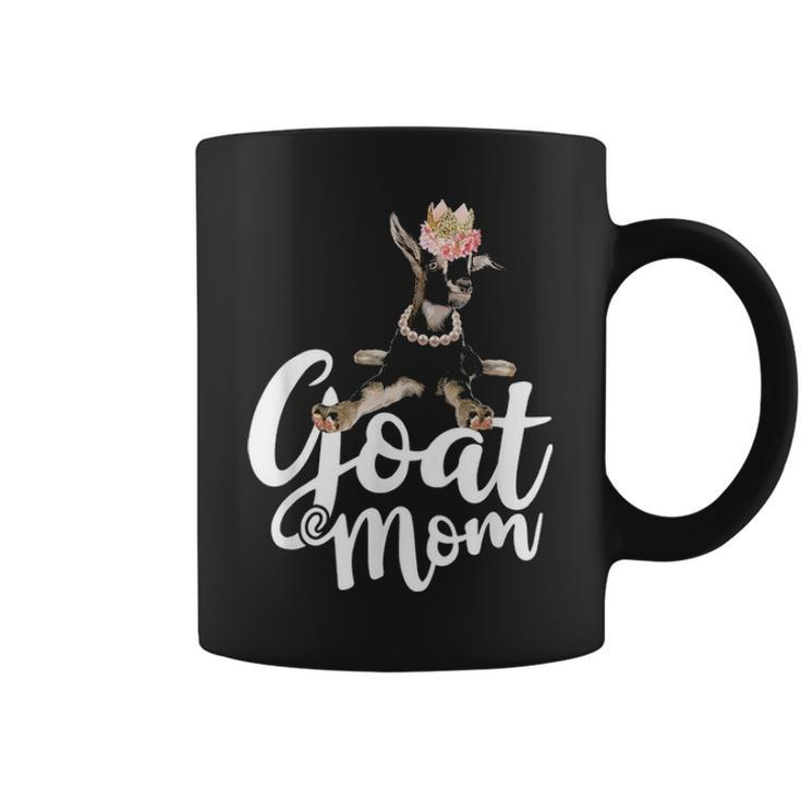 Goat Mom Funny Goat Lover Or Goat Farmer Cute Art Coffee Mug