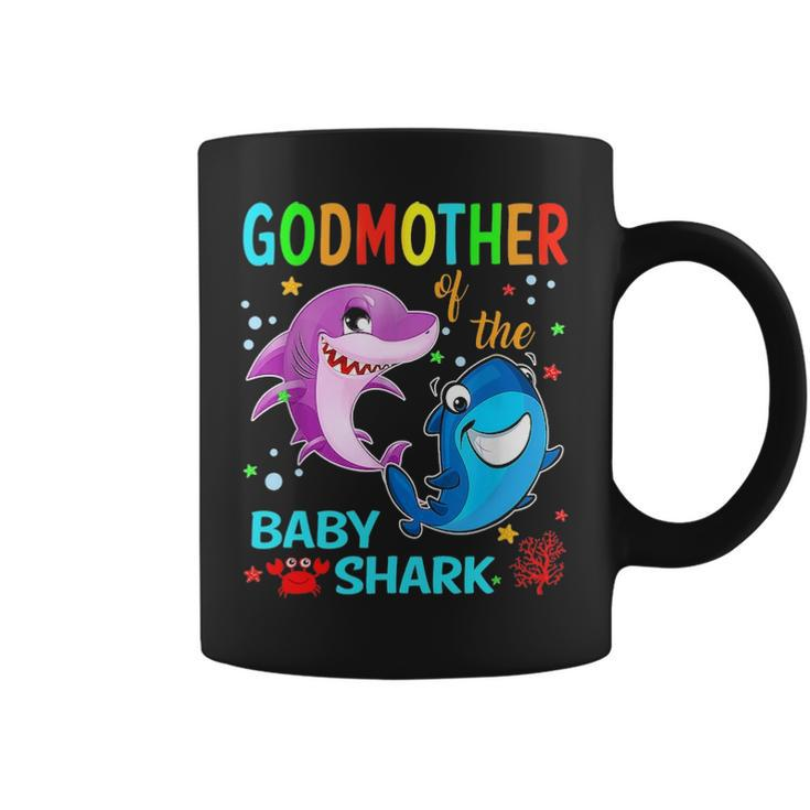 Godmother Of The Baby Shark Birthday Godmother Shark Coffee Mug