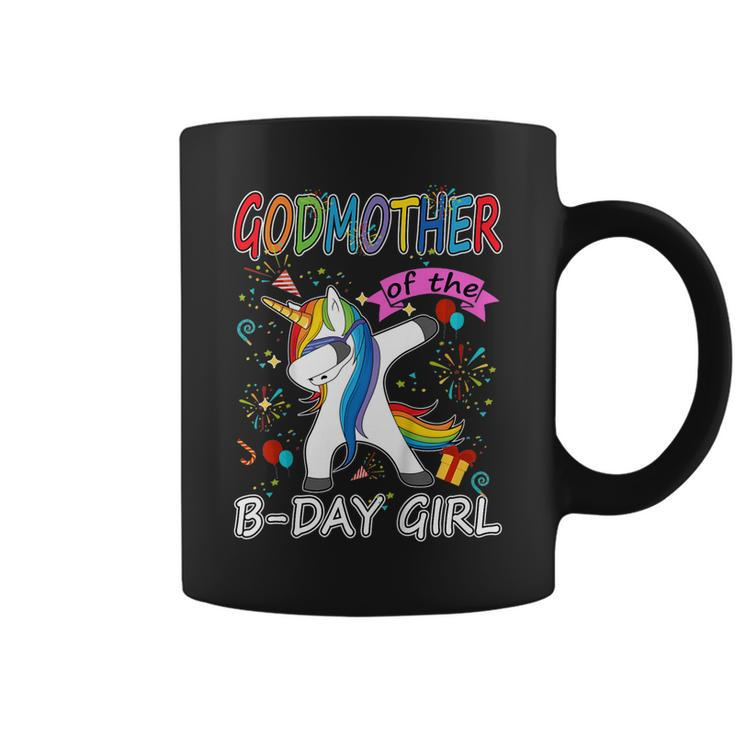 Godmother Of The Birthday Girl Unicorn Dabbing Party Tshirt Coffee Mug