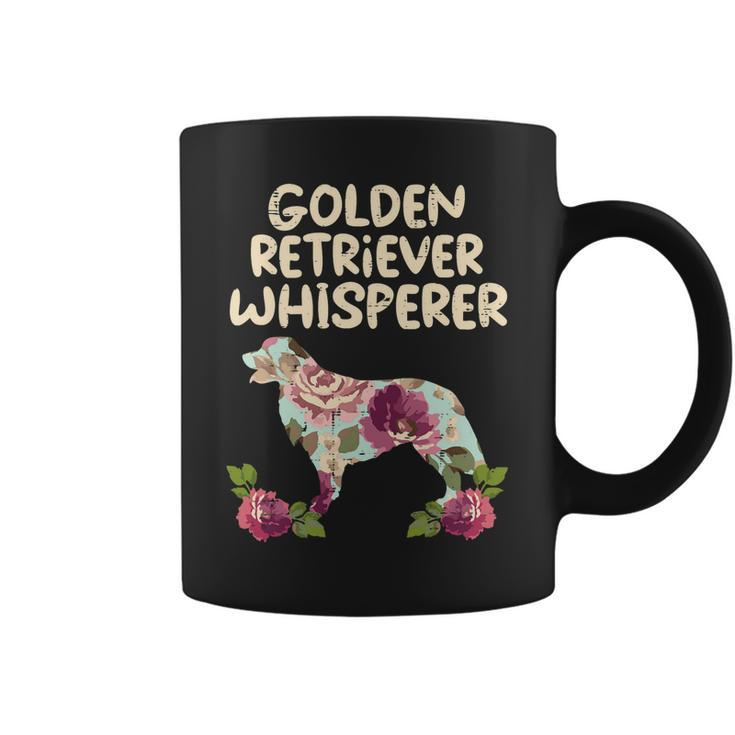 Golden Retriever Goldie Dog Floral Golden Retriever Whisperer Dog Lover Girls Women 232 Retrievers Coffee Mug
