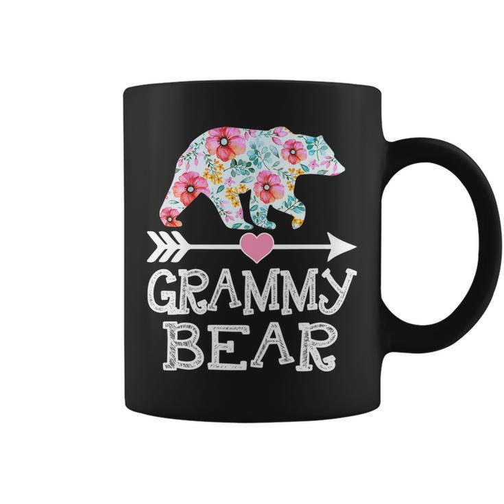 Grammy Bear  Floral Family Mothers Day Gifts For Mom   Coffee Mug