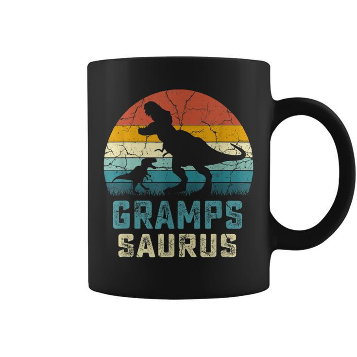 Grampssaurus Fathers Day T Rex Gramps Saurus For Men Dad Coffee Mug