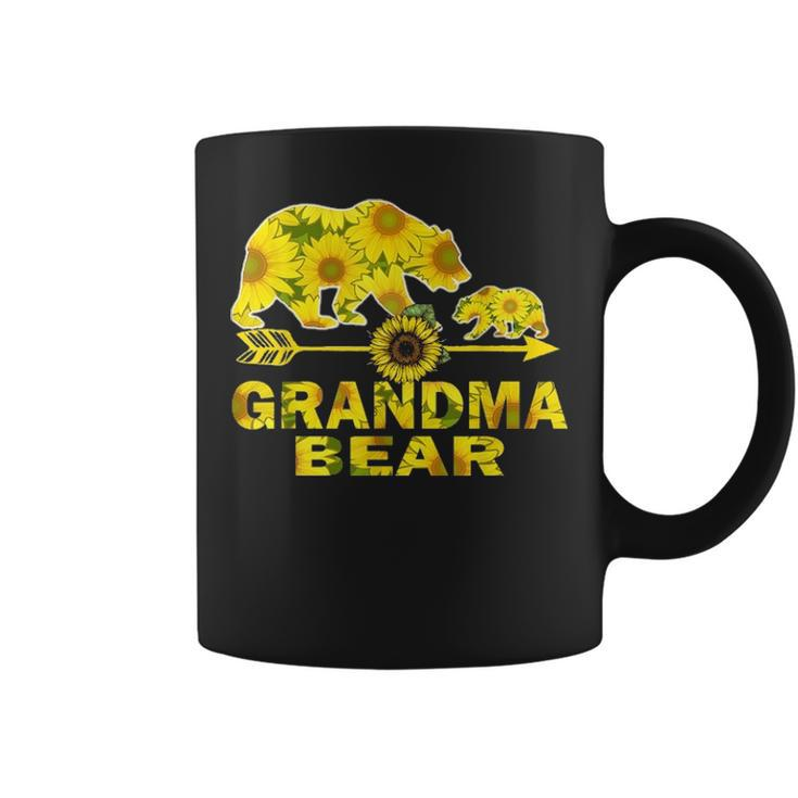 Grandma Bear Sunflower  Funny Mother Father Gift Coffee Mug