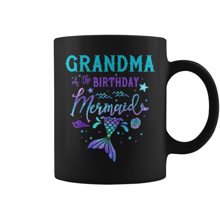 Grandma Of The Birthday Mermaid Theme Party Squad Security Coffee Mug