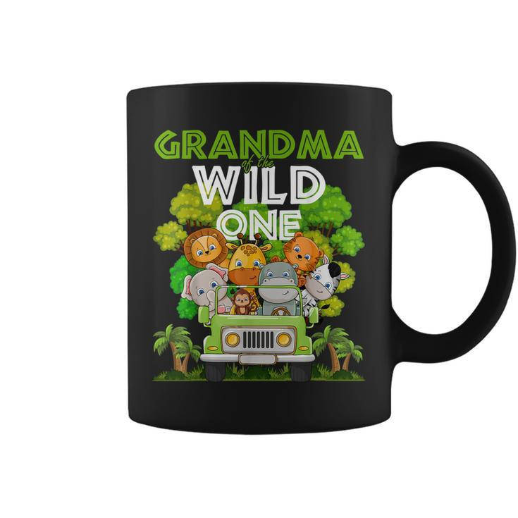 Grandma Of The Wild One Zoo Truck Birthday Safari Jungle  Coffee Mug