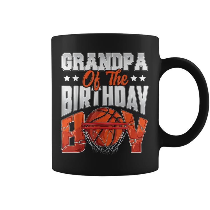 Grandpa Basketball Birthday Boy Family Baller Bday Party Coffee Mug