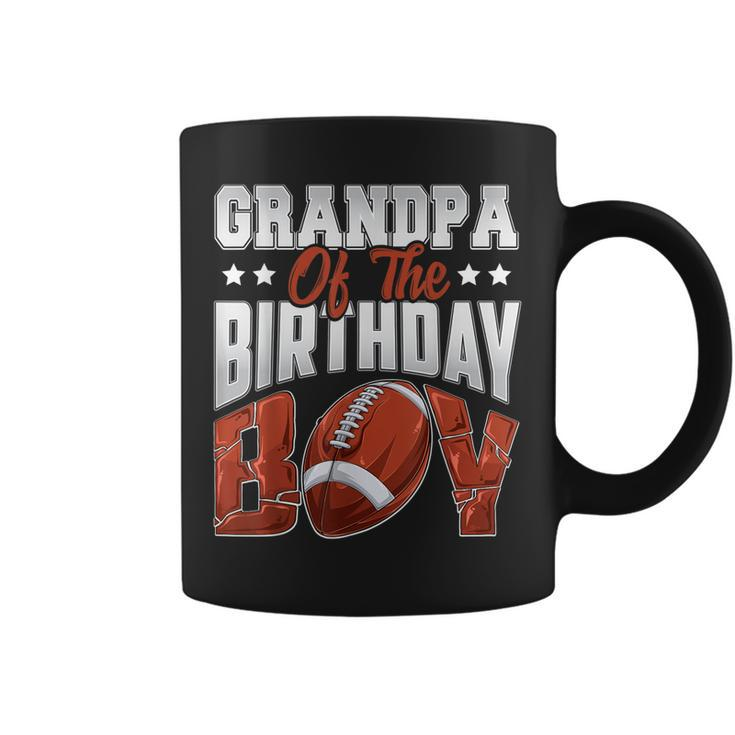 Grandpa Football Birthday Boy Family Baller Bday Party Coffee Mug