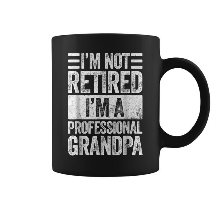 Grandpa  For Men Funny Fathers Day Retired Grandpa  Coffee Mug