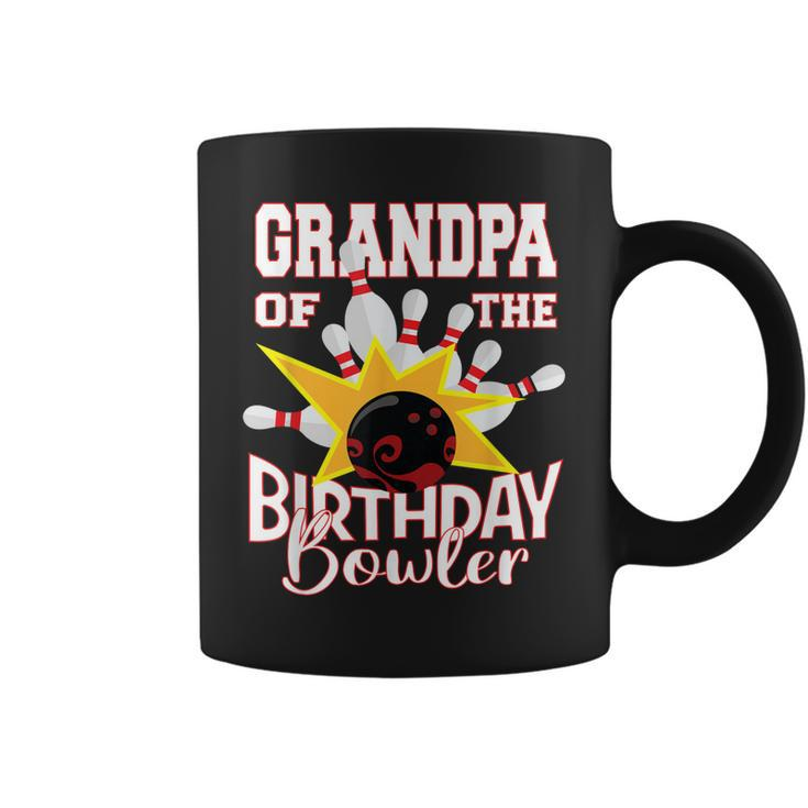 Grandpa Of The Birthday Bowler Kid Bowling Party  Coffee Mug
