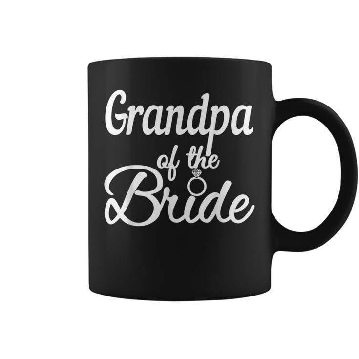 Grandpa Of The Bride Wedding Bridal Party Grandfather Gift For Mens Coffee Mug