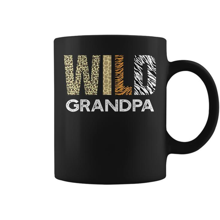 Grandpa Of The Wild One Zoo Birthday Safari Jungle Animal Coffee Mug