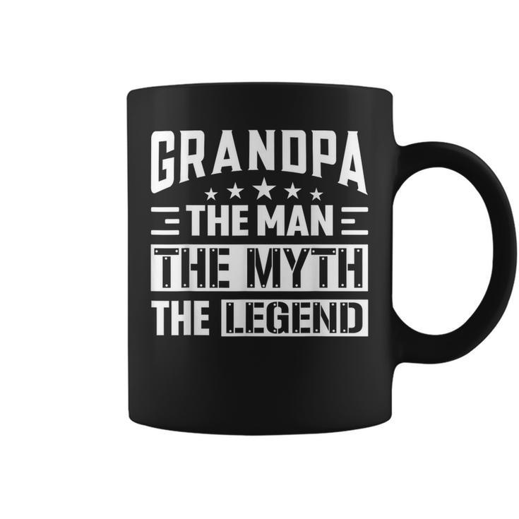 Grandpa The Legend The Man The Myth Daddy Happy Fathers Day  Coffee Mug