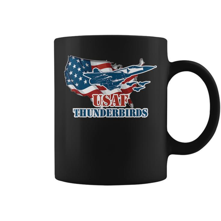 Graphic Jet American Flag Usaf Thunderbird Gift   Coffee Mug