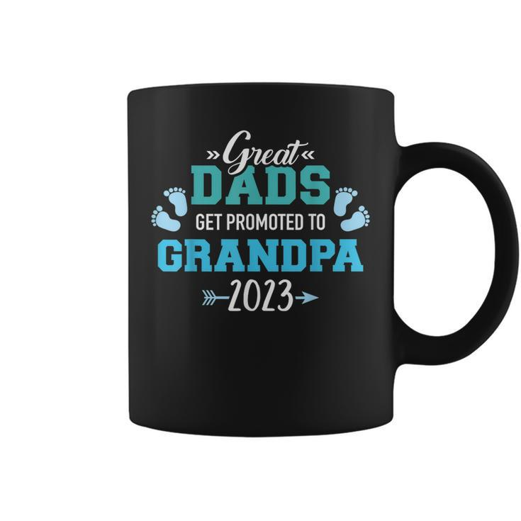 Great Dads Get Promoted To Grandpa 2023 Gift For Mens Coffee Mug
