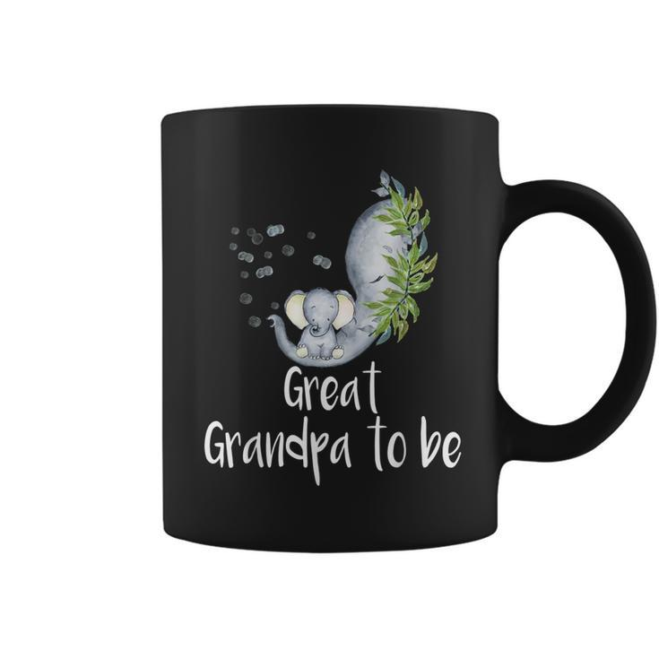 Great Grandpa To Be Elephant Baby Shower Gift For Mens Coffee Mug