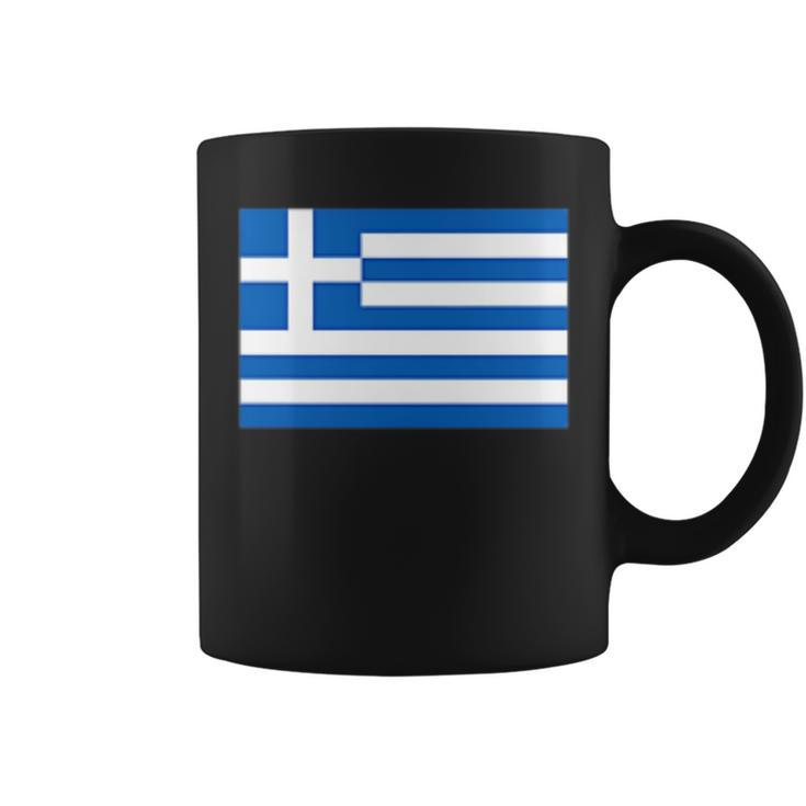 Greece Gift Women Men Kids Left Chest Greek Flag Souvenir Coffee Mug