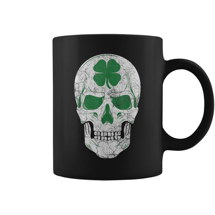Green Shamrock Skull Irish Ireland St Patricks Day Gift  Coffee Mug