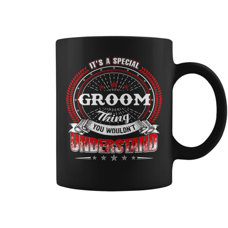 Groom  Family Crest Groom  Groom Clothing Groom T Groom T Gifts For The Groom  Coffee Mug