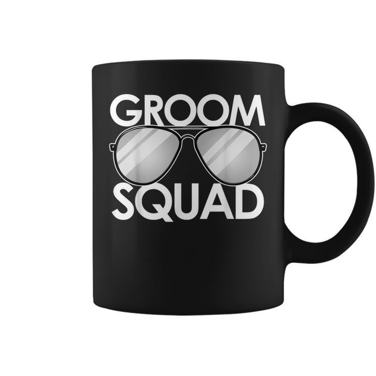 Groom Squad Sunglasses Wedding Bachelor Bride Bridesmaid Coffee Mug