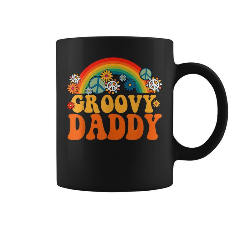 Groovy Daddy Tie Dye Hippie Rainbow Matching Family  Coffee Mug