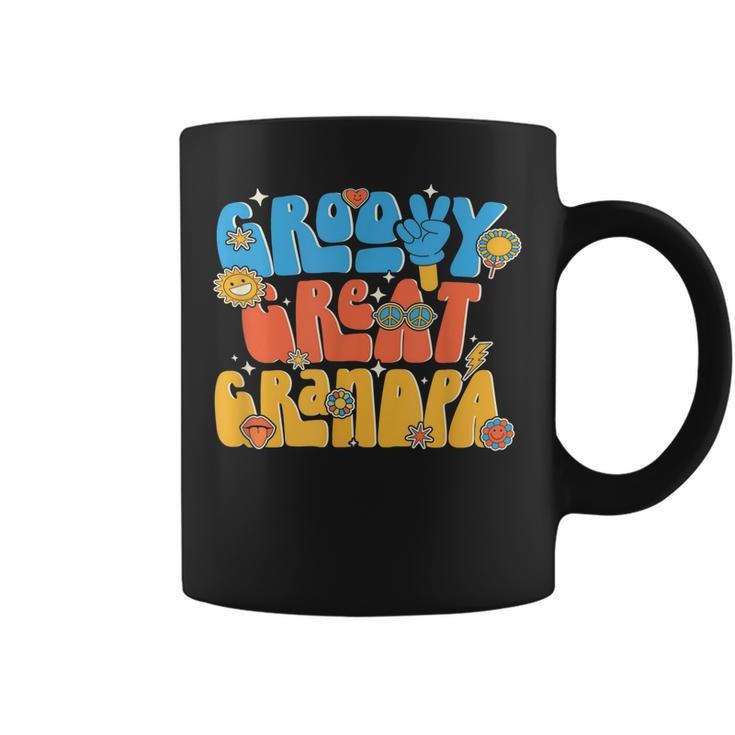 Groovy Great Grandpa 70S Grandfather Family Reunion Party Coffee Mug