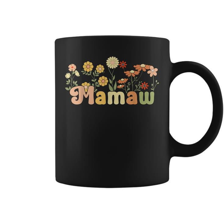 Groovy Mamaw Grandmother Flowers Mamaw Grandma  Coffee Mug
