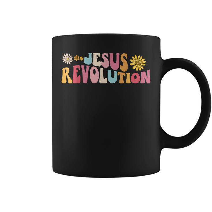 Groovy Retro Jesus Revolution Love Like Jesus Christian  Coffee Mug