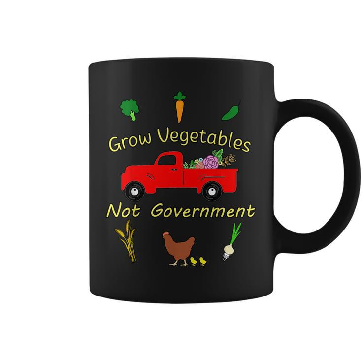 Grow Vegetables Libertarian Ranch Homestead Garden Egg Truck  Coffee Mug