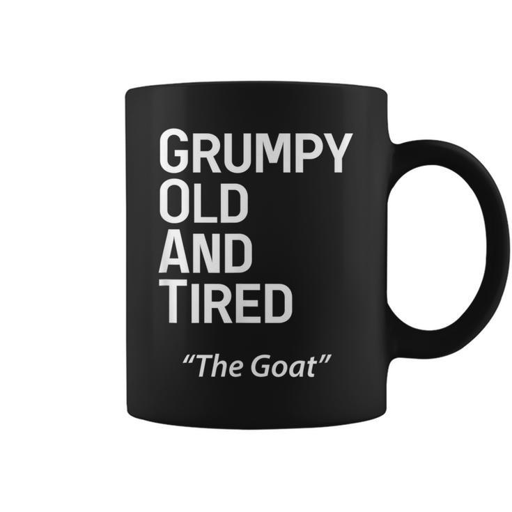 Grump Old And Tired Goat Funny Middle Aged Men  Coffee Mug