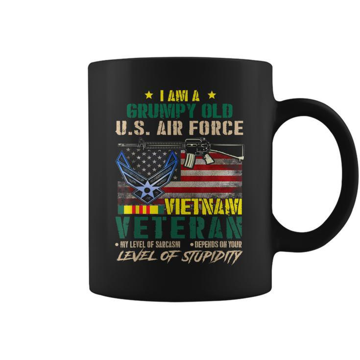 Grumpy Old Us Air Force Vietnam Veteran Retired Usaf Veteran  Coffee Mug