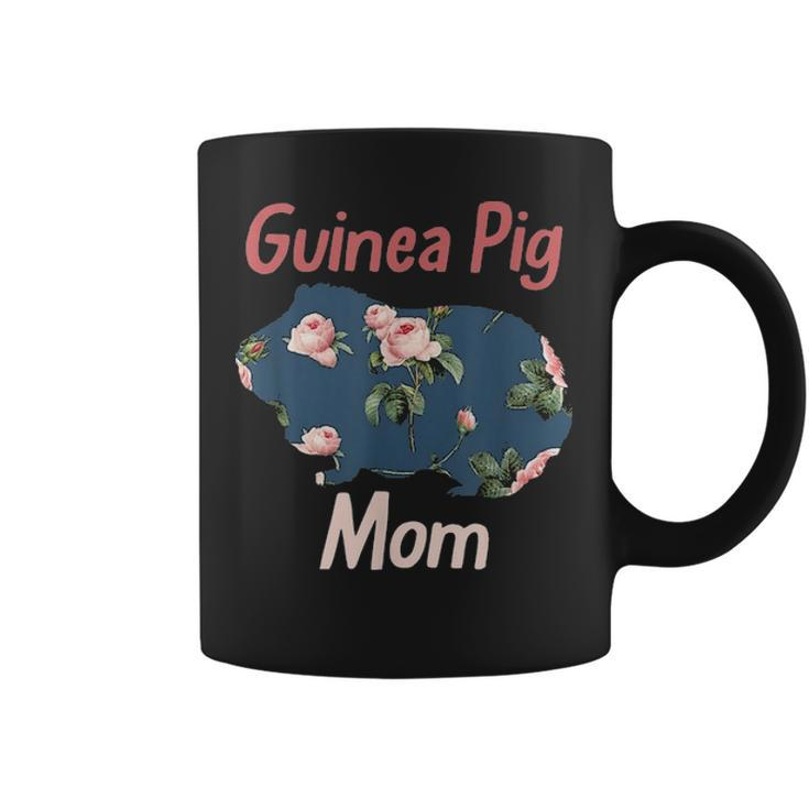 Guinea Pig Mom Floral Cavy Mothers Day Gift Women Cute Pet Coffee Mug