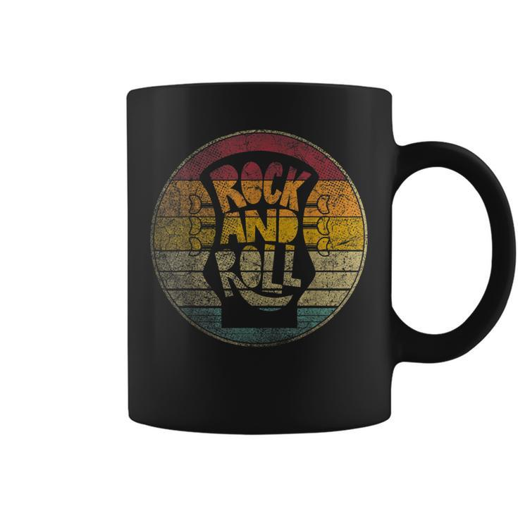 Guitar Rock And Roll Vintage Retro Style Musician Music Gift Coffee Mug